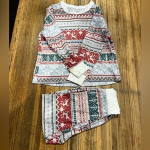 Festive Red and Green Kids Pajamas